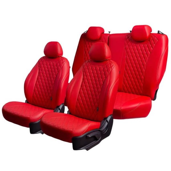 Чехлы Премиум Экокожа Байрон Ромб на Omoda C5 (кроссовер) с 22г.