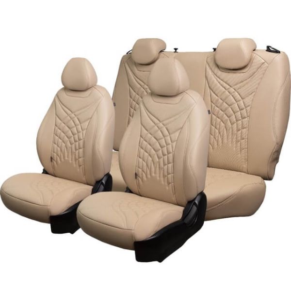 Чехлы Премиум Экокожа Байрон Президент|Жук на Toyota Land Cruiser Prado 150 2009-2017 г.в.