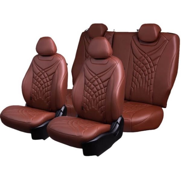 Чехлы Премиум Экокожа Байрон Президент|Жук на Toyota Land Cruiser Prado 150 2009-2017 г.в.