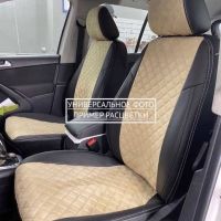 Чехлы Автопилот Алькантара Ромб на Kia Sportage 2004-2008 г.в.