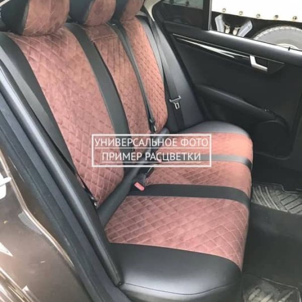 Чехлы Автопилот Алькантара Ромб на Mitsubishi Lancer 9 универсал 2003-2010 г.в.