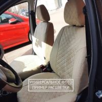 Чехлы Автопилот Алькантара Ромб на Mitsubishi Lancer 9 универсал 2003-2010 г.в.