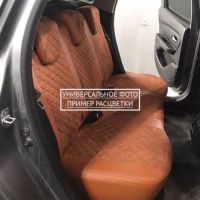 Чехлы Автопилот Алькантара Ромб на Mitsubishi Lancer 9 седан 2003-2010 г.в.