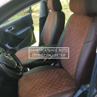 Чехлы Автопилот Алькантара Ромб на BMW 1-series c 2011+ серия F-20-21 Чехлы Автопилот Алькантара Ромб на BMW 1-series c 2011+ серия F-20-21