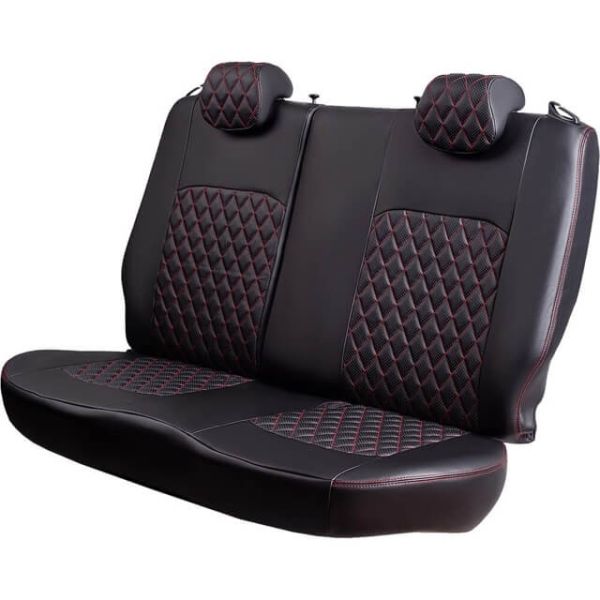 Чехлы Экокожа Турин Ромб на Toyota Corolla седан 2000-2007 г.в.