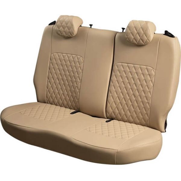 Чехлы Экокожа Турин Ромб на Toyota Corolla седан 2000-2007 г.в.