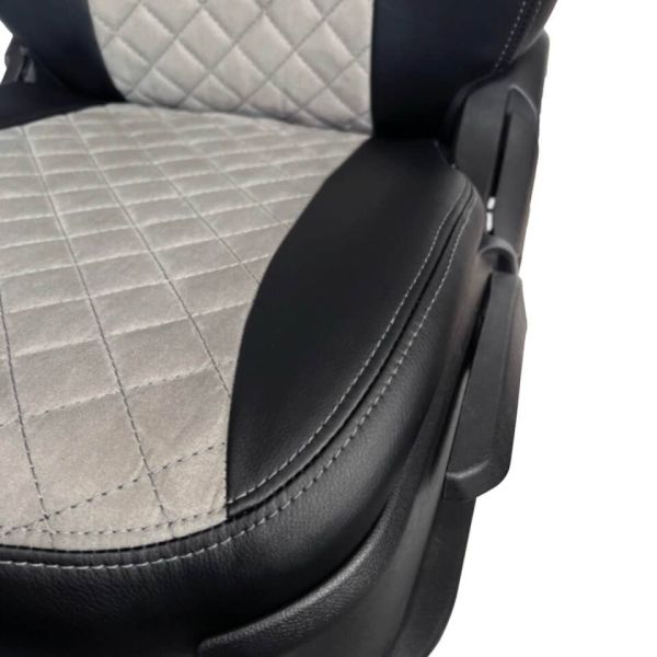 Чехлы Алькантара на Mitsubishi Lancer X 10 седан 2007-2011 г.в.